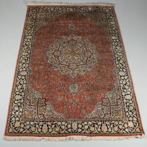 MATTA med silkesinslag, troligen Täbriz, Persien, 275 x 182