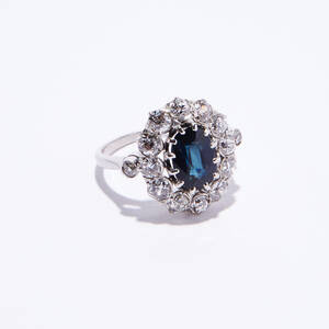 Ring platina diamanter