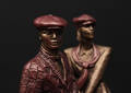 Figuriner, ett par golfare, 2