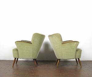 Paar Lounge Sessel Easy Chairs der 195060er Jahre 2