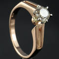 Solitaire ring ca. 0.47 ct.