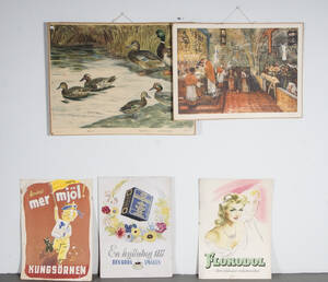 Skolplanscher samt reklamskyltar 5