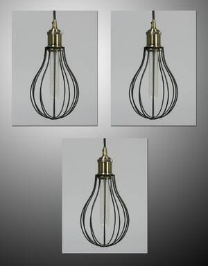 Pendler  loftlamper, inkl. pærer, model Detroit 3