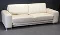 Sofa med lyst læder 