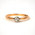 Ring 18 k guld diamant
