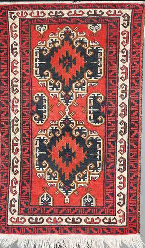 Orientalisk handknuten matta, 144 x 91 cm
