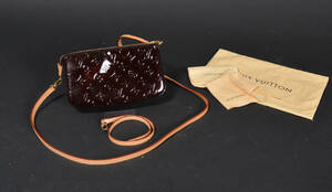 Louis Vuitton Pochette Vernis monogram skuldertaske med ekstra hank