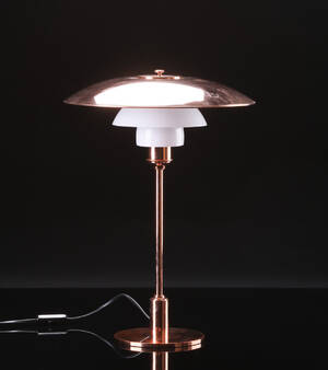 Poul Henningsen. Bordlampe. PH 3½-2½ Kobber Bord - Limited Edition