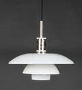 Poul Henningsen, taklampa PH 4½-4, opalglas