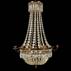 Ljuskrona Karl Johan-stil