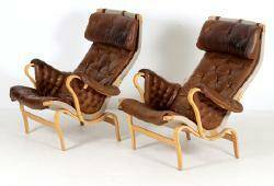 BRUNO MATHSSON, FÅTÖLJER, ETT PAR