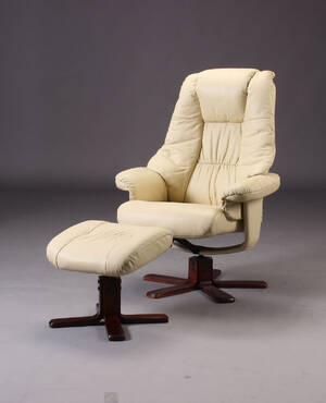 Lænestol samt skammel 2