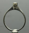 Ring, 18K vitguld med briljantslipad diamant ca 0.08ct