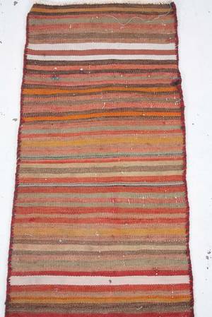 Orientmatta, flatvävd, Harsin-kelim, Kermanshah, 220x50 cm