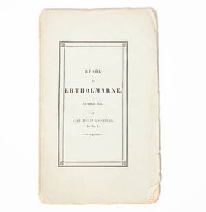 Gosselman Besök på Ertholmarne 1842
