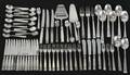 Bestickservisdelar 64st, silver, GAB, modell Rosenholm