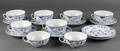Royal Copenhagen Porcelæn. Musselmalet halvblonde service 16 