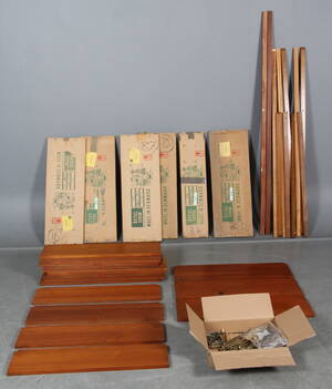 Poul Cadovius. Væghængt reolsystem af teak