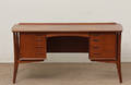 Svend Aage Madsen fritstående skrivebord teak