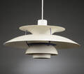 Poul Henningsen. PH5 pendel, hvid