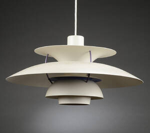 Poul Henningsen. PH5 pendel, hvid
