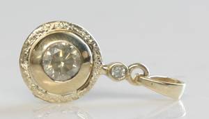 Brillantvedhæng, ca. 0.76 ct.