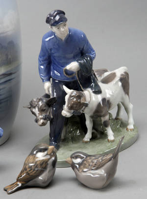 Kgl. P., Bing  Grøndahl m.fl. Diverse figurer og vaser 11