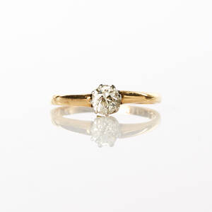 Ring 18 k guld med diamant