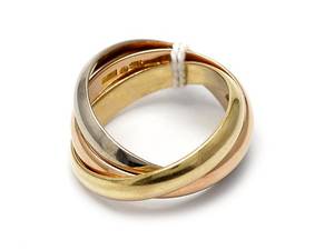 Ring trefärgad Ø17