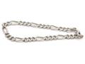 Armband, Figaro silver