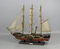 Modellschiff, Segeldampfer