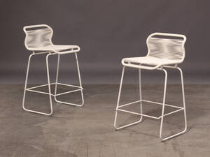 Verner Panton. VP ONE barstole i HVID 2  