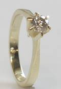 Solitairering, ca. 0.45 ct.