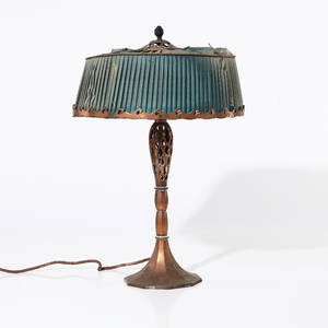 Bordslampa koppar 1900-talets första hälft