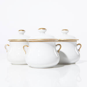 Cremekoppar med lock