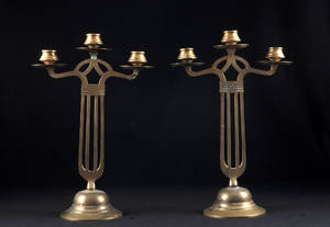 Ett par kandelabrar i jugendstil 2