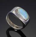 Opalring, 14 kt