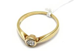 Ring, med diamant