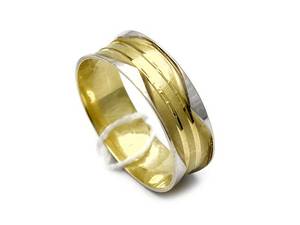 Ring 14K tvåfärgad