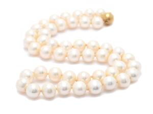 Pärlcollier med 18K