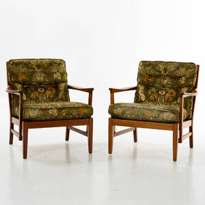 Fåtöljer 1 par mahogny