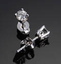 Diamant ørestikker, ca. 0.48 ct