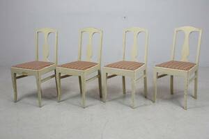 STOLAR, 4 st, vitmålade, 19101920-tal