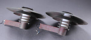 Par væglamper af kobber 2