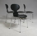 Arne Jacobsen, stolar 3100 Myran, 4 st