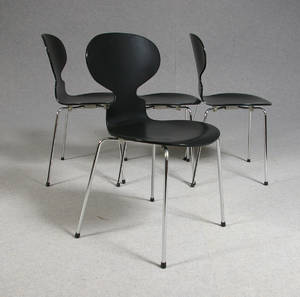 Arne Jacobsen, stolar 3100 Myran, 4 st
