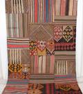 Persisk  Patchwork kelim 251 x 173 cm.
