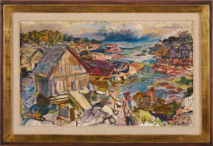 Olle Nordberg oljemålning