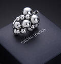Georg Jensen. Moonlight Grapes ring af sterlingsølv