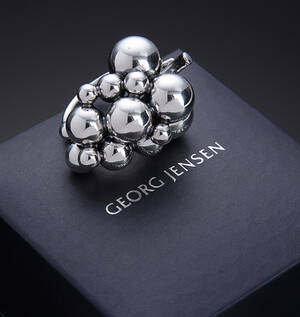 Georg Jensen. Moonlight Grapes ring af sterlingsølv